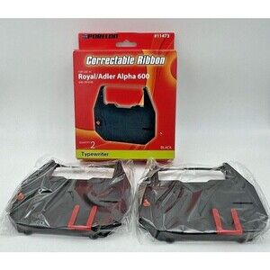 Porelon Royal/Adler Alpha 600 Correctable Ribbon 2-Pack Open Box #11473